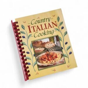 Italian Country Cooking Cook Book Vintage 2004 Whimsical Kitchen Y2K Mom Home